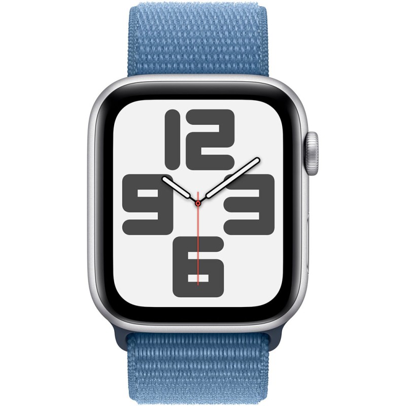 Смартгодинник Apple Watch SE GPS 44mm Silver Aluminium Case with Winter Blue Sport Loop