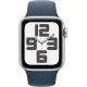 Смартгодинник Apple Watch SE GPS 40mm Silver Aluminium Case with Storm Blue Sport Band – M/L