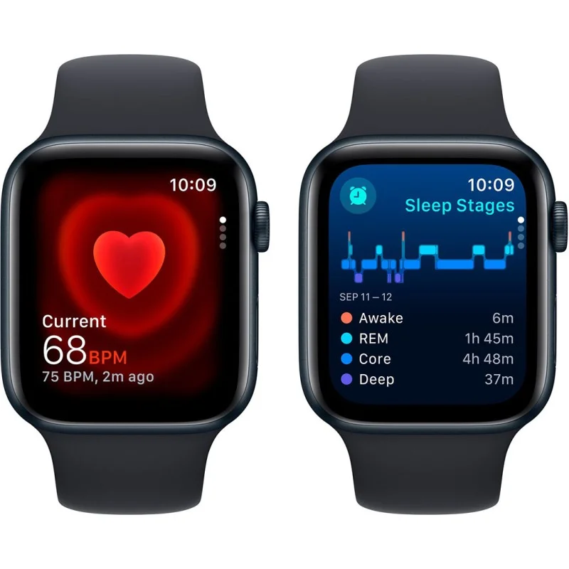 Смартгодинник Apple Watch SE GPS 44mm Midnight Aluminium Case with Midnight Sport Band – S/M