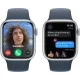 Смартгодинник Apple Watch Series 9 GPS 41mm Silver Aluminium Case with Storm Blue Sport Band – M/L